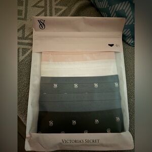 Victoria's Secret Assorted Panty Set - Black, Gray, White, Pink